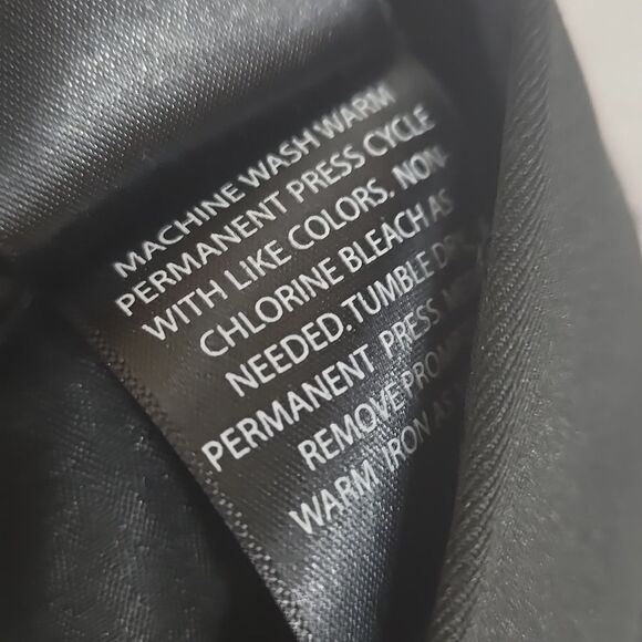 Kenneth Cole Reaction 38x30 Men's Dress Pants Black Slacks Uniform Trousers NWT - Picture 9 of 12